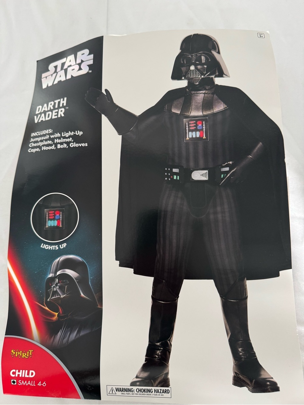 Spirit Darth Vader Light Up Dress Up Halloween Costume